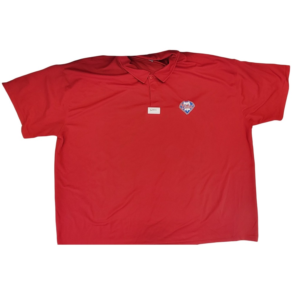 Majestic Mens Red Washington Nationals MLB Baseball Polo Shirt 5X